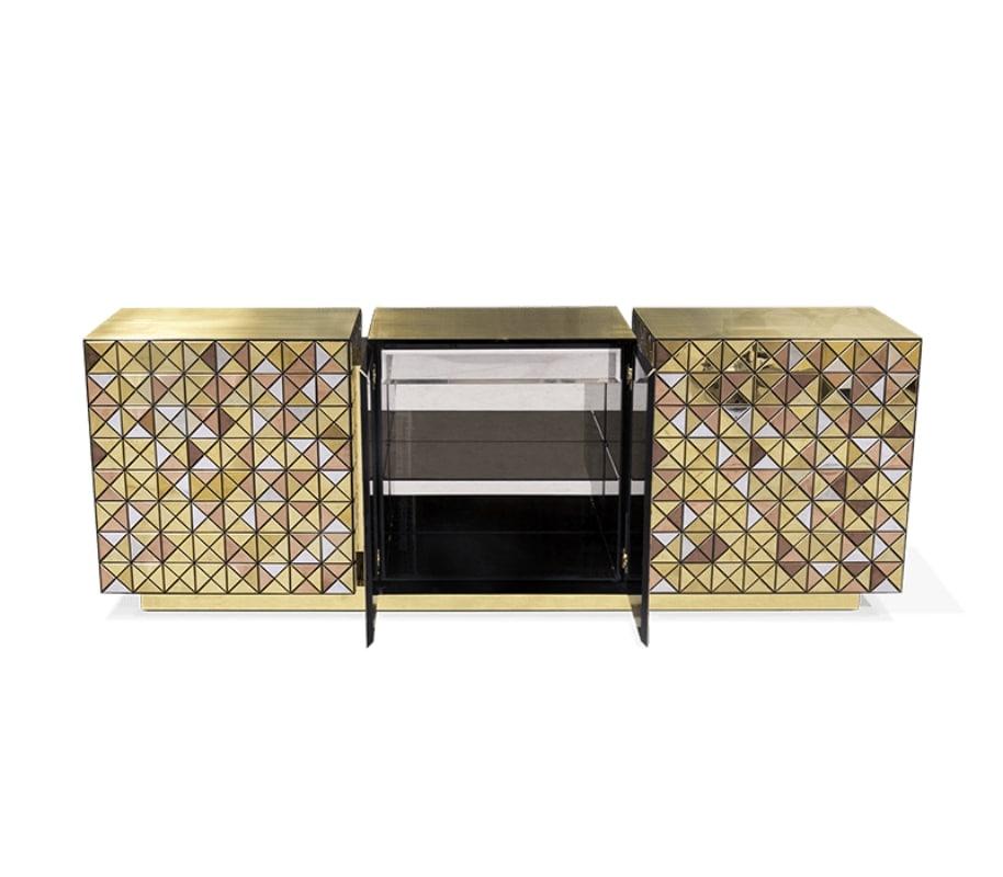 Modern Contemporary Pixel Anodized Sideboard by Boca do Lobo  In New Condition For Sale In New York, NY