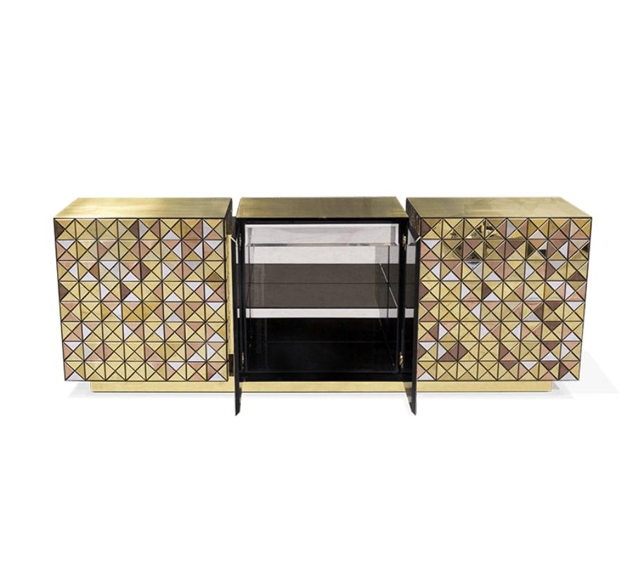 Modern Contemporary Pixel Anodized Sideboard by Boca do Lobo In New Condition For Sale In New York, NY