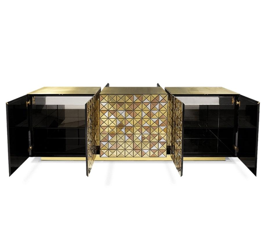 Bronze Modern Contemporary Pixel Anodized Sideboard by Boca do Lobo  For Sale
