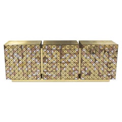 Modern Contemporary Pixel Anodized Sideboard by Boca do Lobo