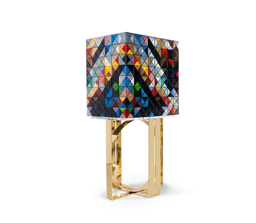 Pixel Cabinet with Multicolored Wood by Boca do Lobo For Sale
