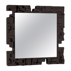 Pixel Chocolate Brown Wall Mirror by Studio Tonino