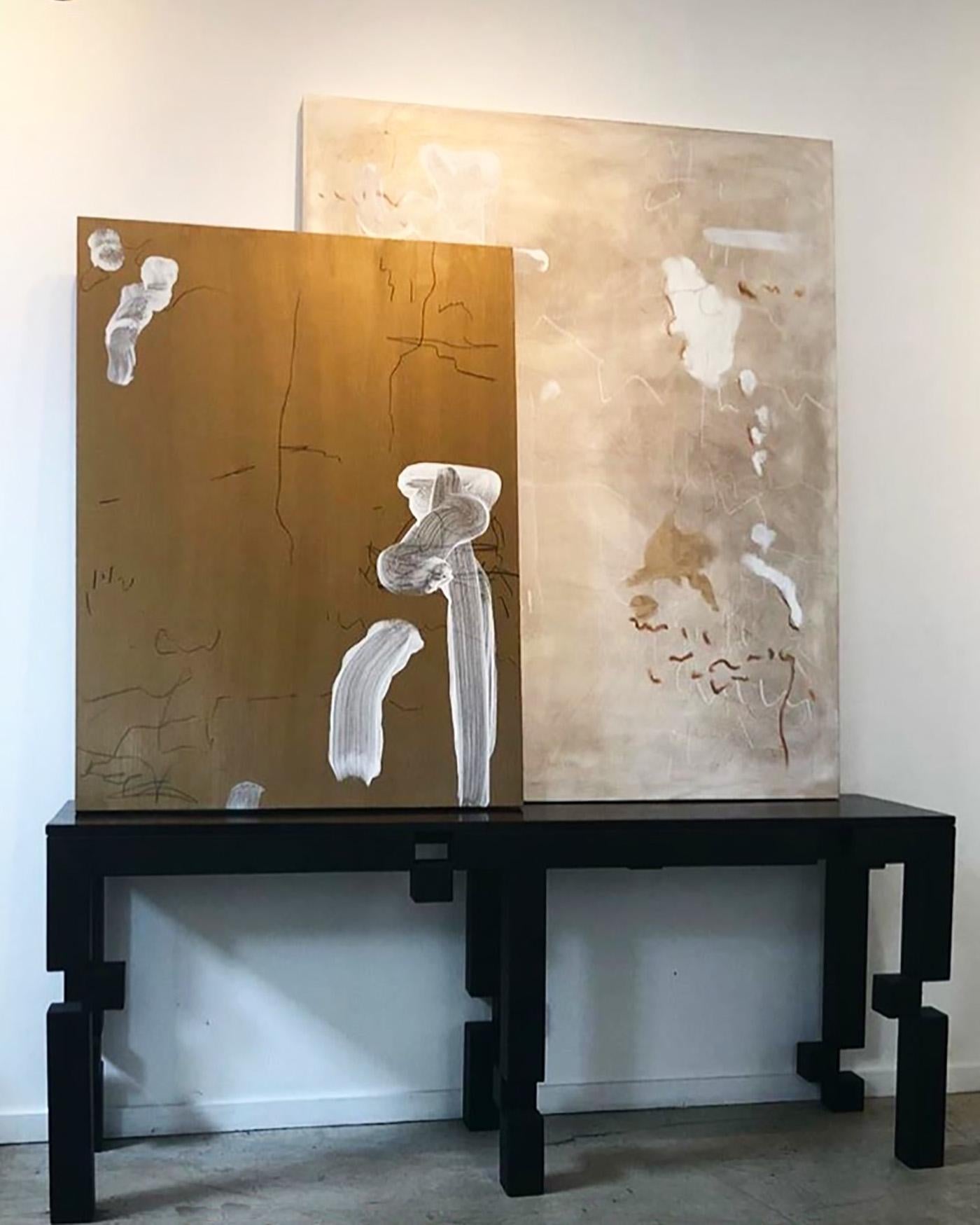 XXIe siècle et contemporain Console Pixel par Morgan Clayhall - Acier sculptural fini à la main, personnalisable en vente