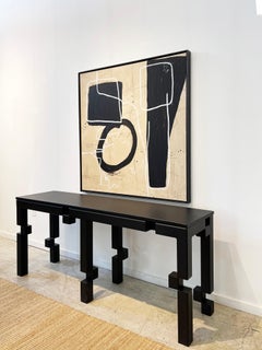 Pixel Console by Morgan Clayhall – Hand-Finished Sculptural Steel, Customizable