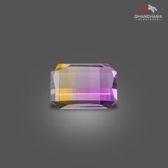 Pixel Cut Ametrine Gemstone 10.05 Carats Ametrine Ring Natural Ametrine Gemstone