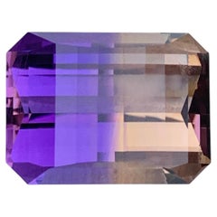 Pixel Cut Natural Bolivian Purple Yellow Ametrine Gemstone for Pendant Jewellery