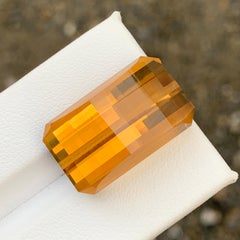 Lose Citrin-Edelsteine im Pixel-Schliff in leuchtendem Orange für Anhänger und Halsketten, 22 mm