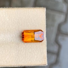 Pixel Cut Vivid Orange Color Madeira Citrine Gemstone for Ring & Pendant Jewelry