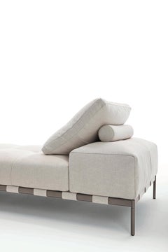 Pixel Light Indoor Sectional Sofa in Extra Upholstery with Roll by Sergio Bicego