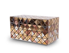 Pixel Nightstand - Hand-Crafted Joinery & Polish Brass - Boca do Lobo