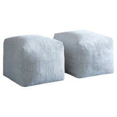 Pouf Pixel en tissu gris Avant Aprs de Sergio Bicego