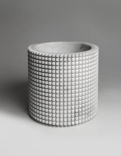 Vaso decorativo Pixel S2 in marmo bianco di Carrara di Bufalini Marmi