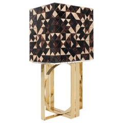 Armoire Pixel en noyer - Menuiserie artisanale et laiton poli - Boca Do Lobo