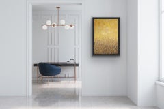 Tout ce qui brille est or, peinture abstraite, art en or, art noir, blanc et or