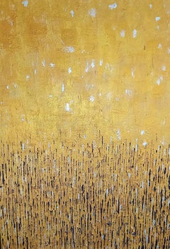 All that Glitters is Gold, Abstract Painting, Gold Art, Black White and Gold Art