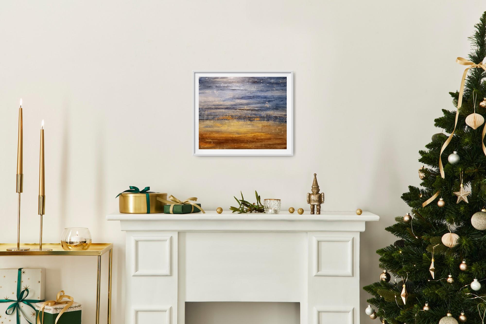 Mirando hacia delante, pintura original, paisaje, abstracto en venta 5