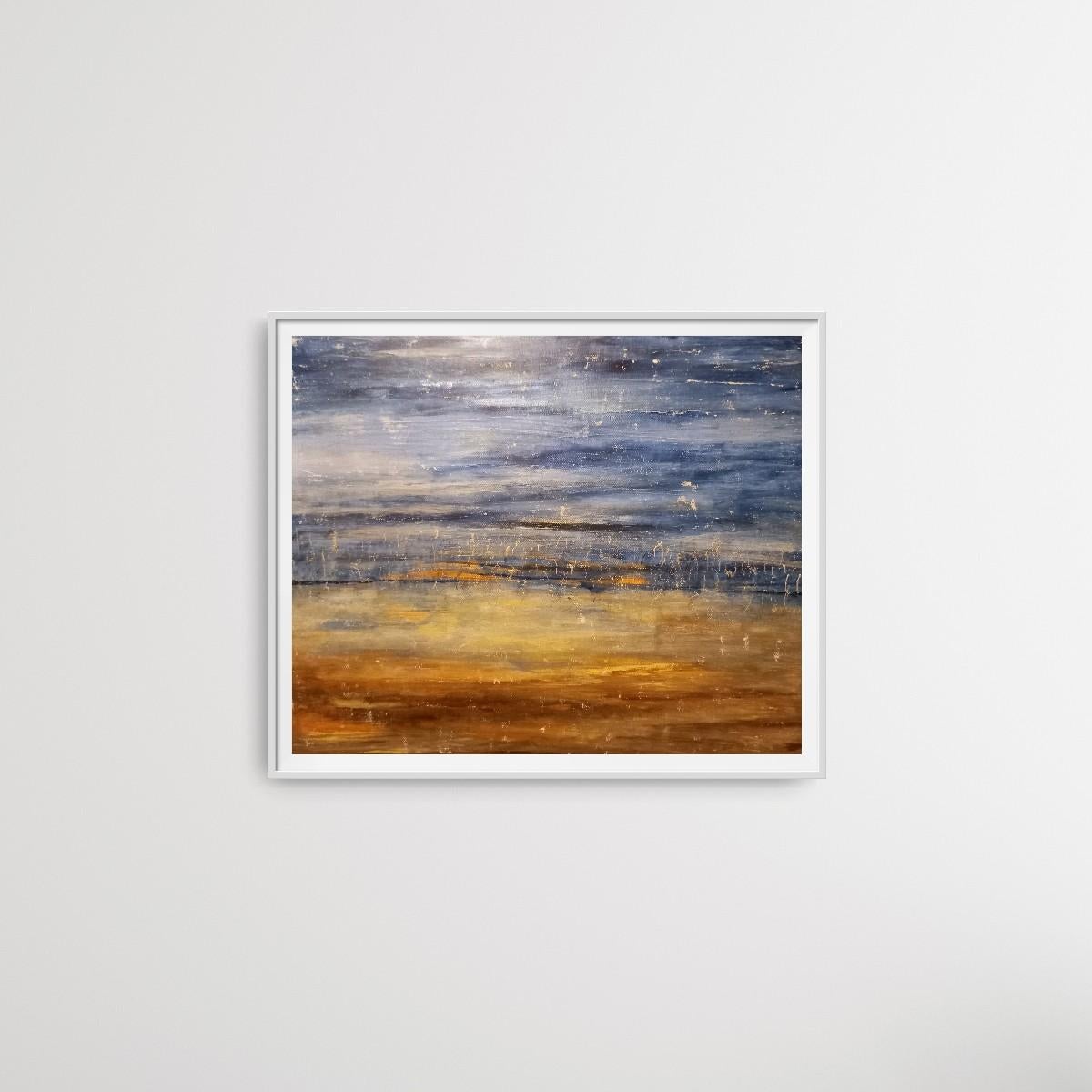 Mirando hacia delante, pintura original, paisaje, abstracto en venta 1
