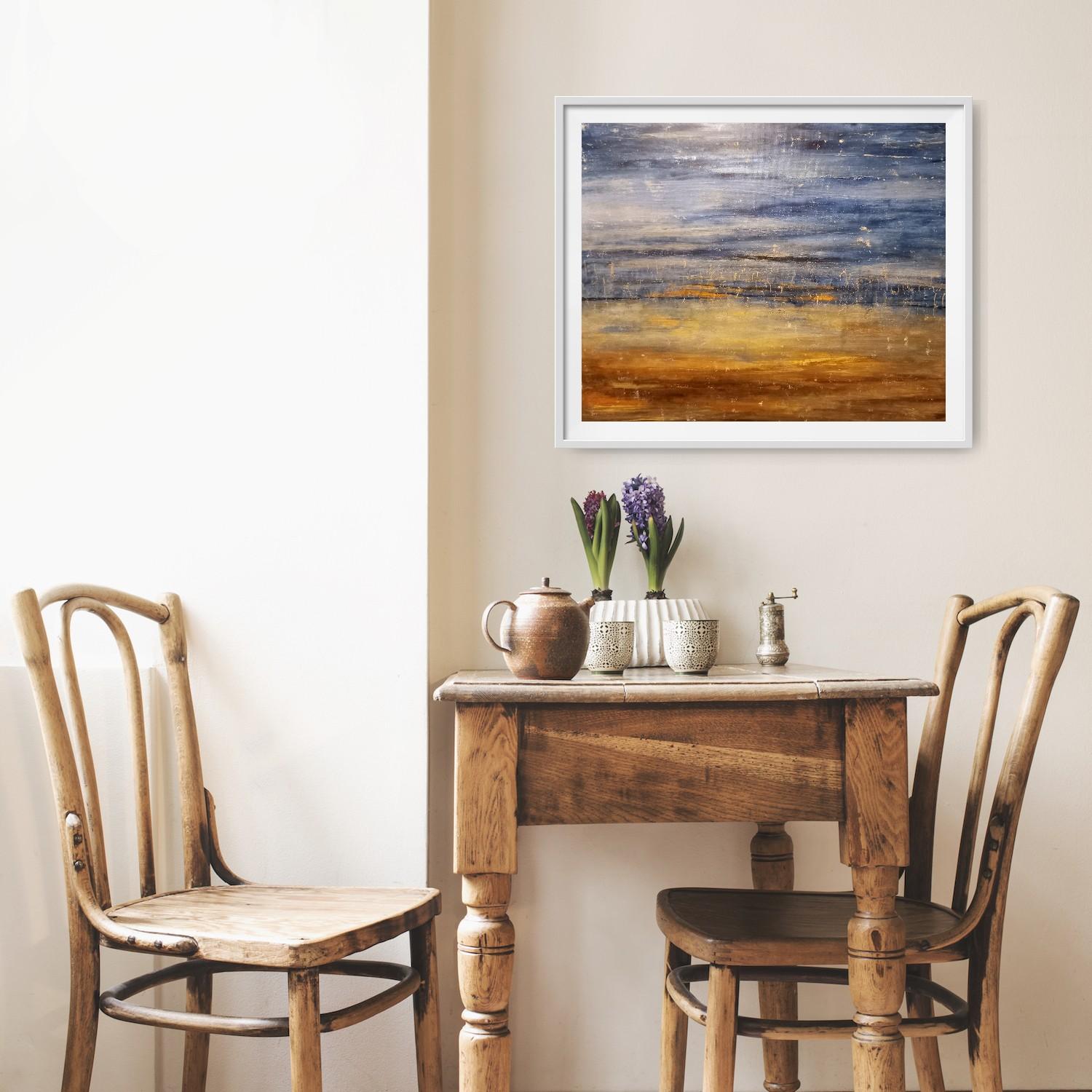 Mirando hacia delante, pintura original, paisaje, abstracto en venta 4