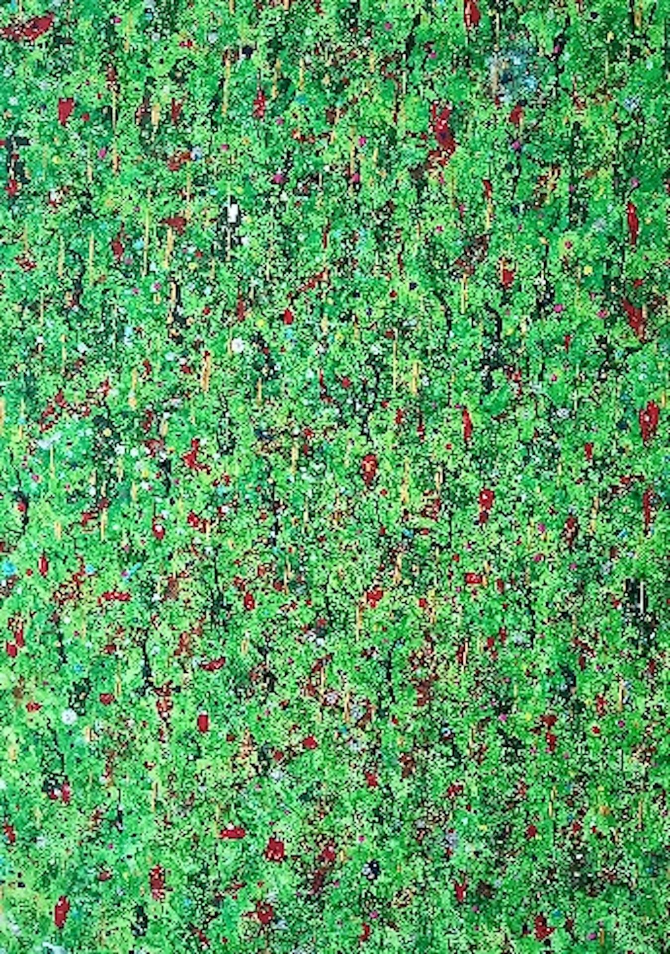 Mistletoe And Wine, Pixie Willoughby, Original, Abstract Christmas Landscape Art