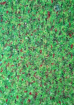 Mistletoe And Wine, Pixie Willoughby, Original, Abstract Christmas Landscape Art