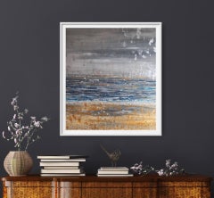 Pixie Willoughby, Beach Thoughts, Original Abstract Coastal Painting