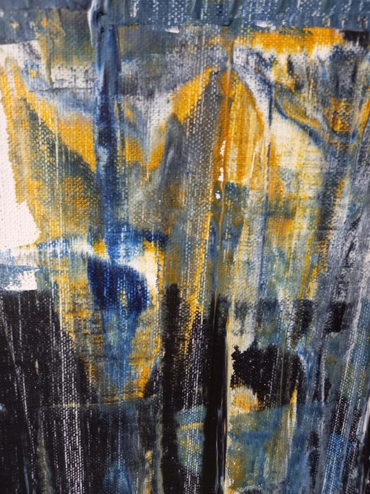 Pixie Willoughby, Cascade, Pittura astratta originale di paesaggio, arte accessibile in vendita 2