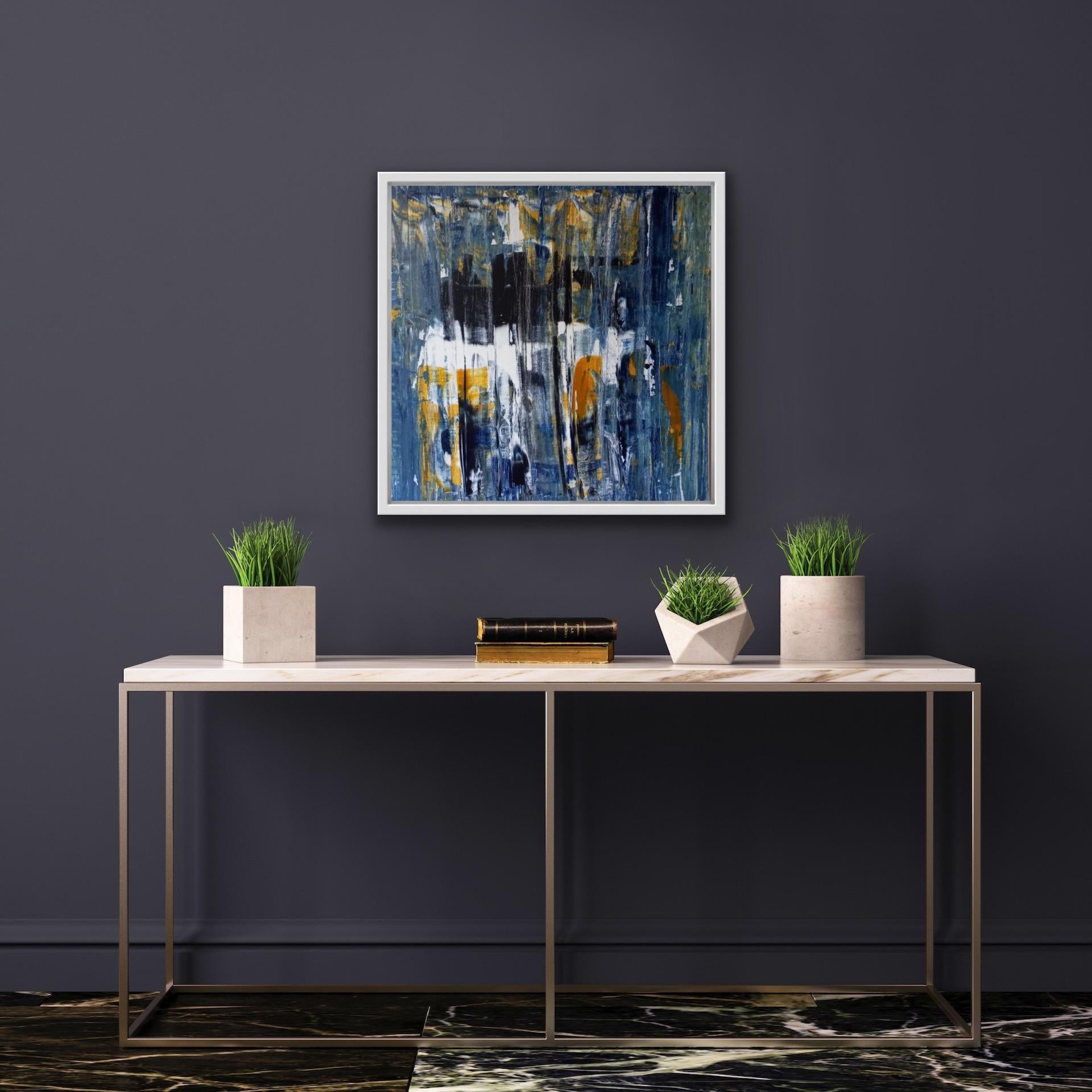 Pixie Willoughby, Cascade, Pittura astratta originale di paesaggio, arte accessibile in vendita 1