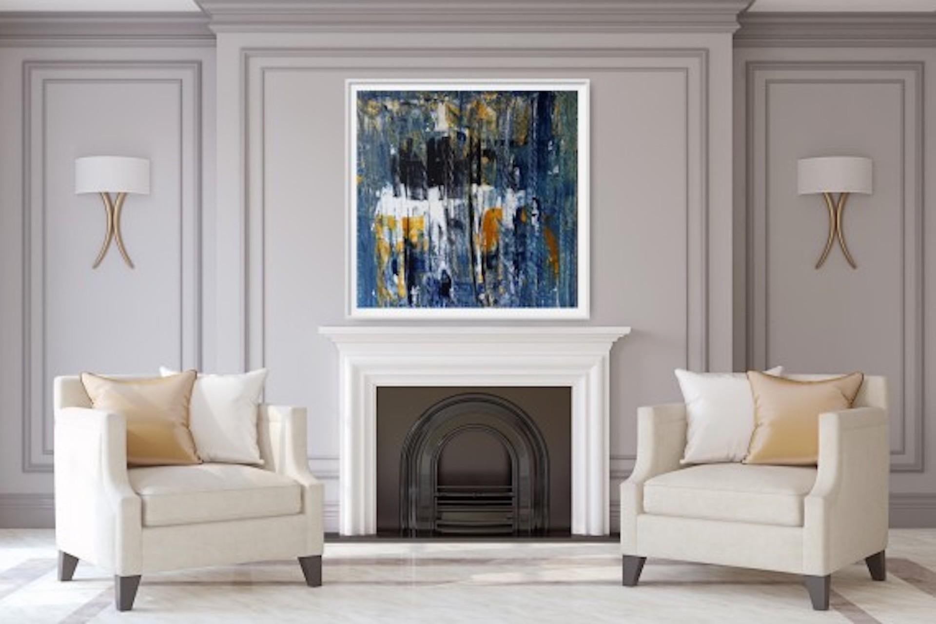 Pixie Willoughby, Cascade, Pittura astratta originale di paesaggio, arte accessibile in vendita 6