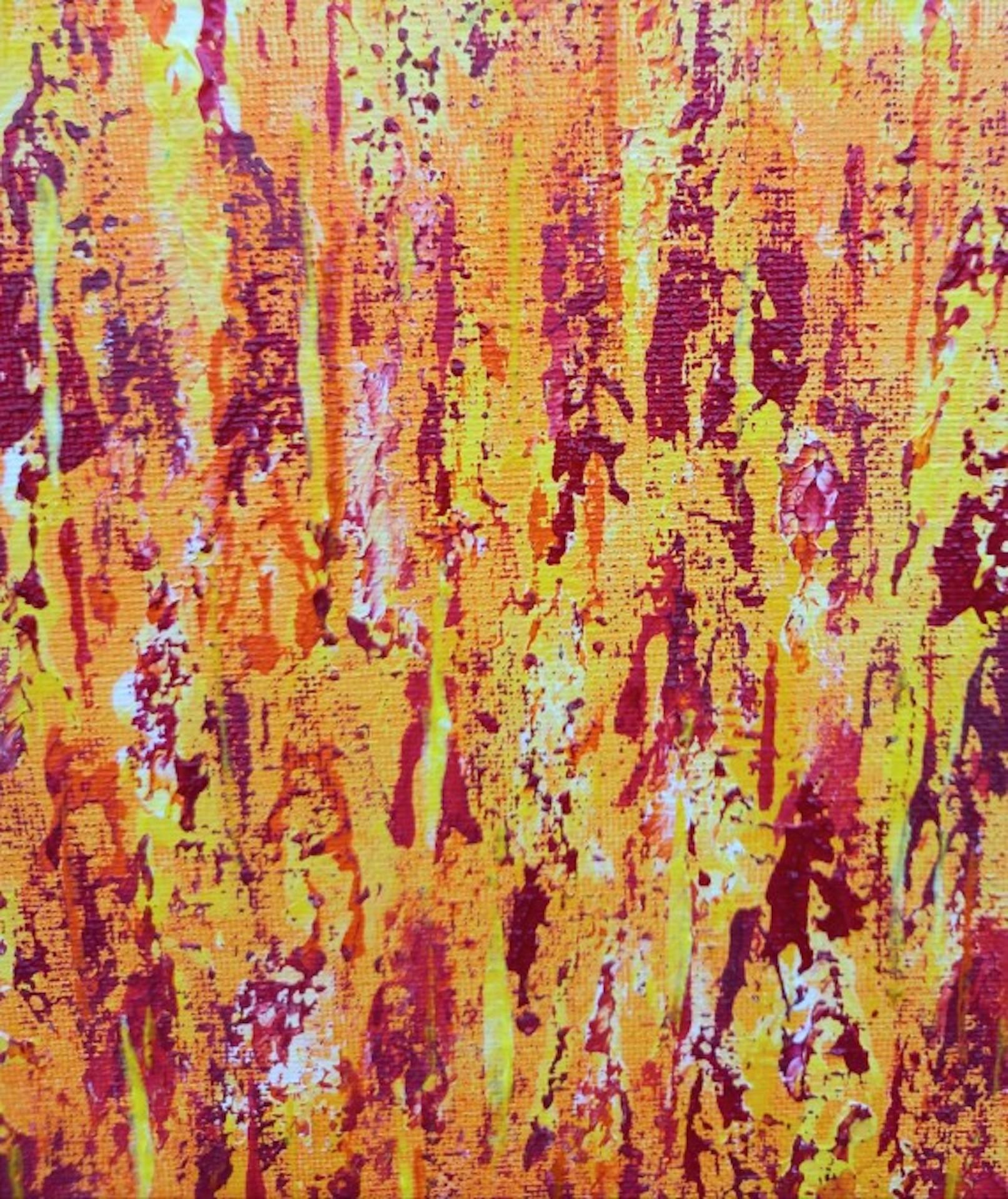 Pixie Willoughby, Eternal Flames, Original Abstract Painting, Affordable Art For Sale 1