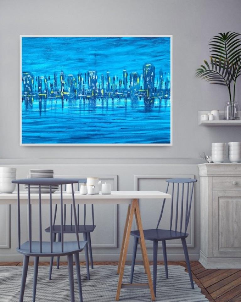 Harbour Dusk by Pixie Willoughby [2021]
original

Acrylic on canvas

Image size: H:52 cm x W:76 cm

Complete Size of Unframed Work: H:52 cm x W:76 cm x D:1cm

Sold Unframed

Please note that insitu images are purely an indication of how a piece may