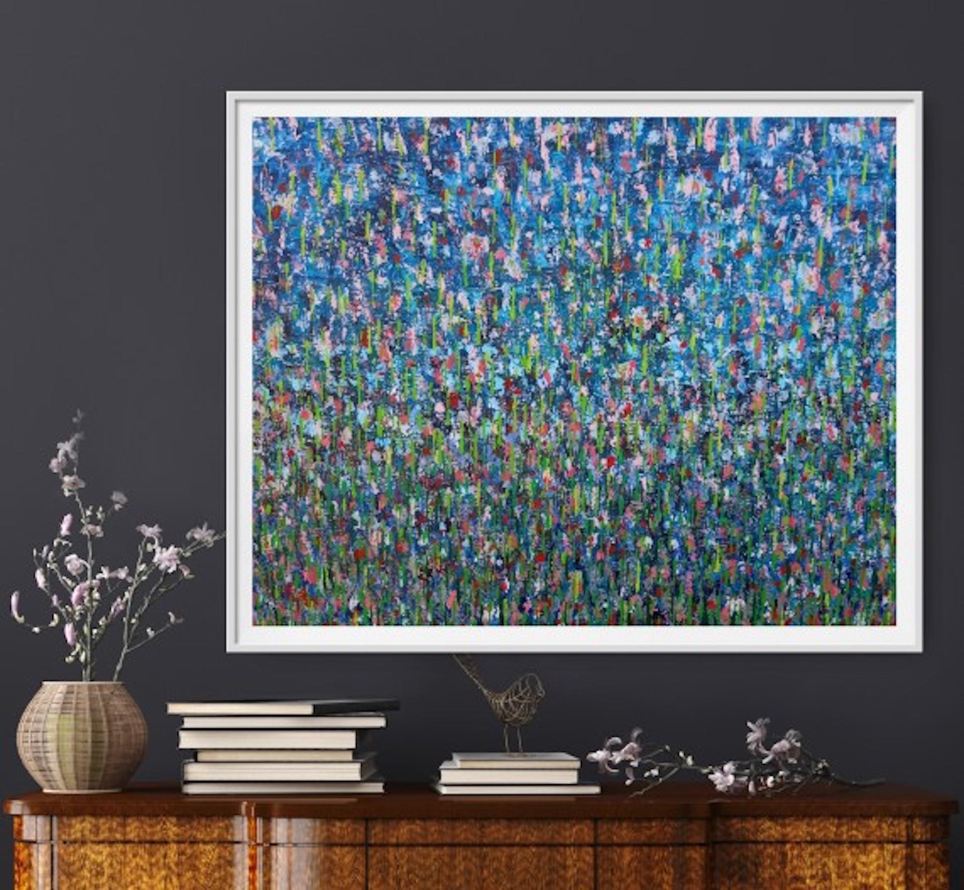Pixie Willoughby, En el jardín, Arte asequible, Pintura abstracta en venta 4