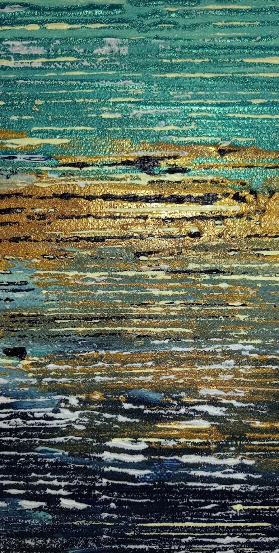 La delicia del pastor, Pixie Willoughby, Pintura original de paisaje abstracto en venta 2