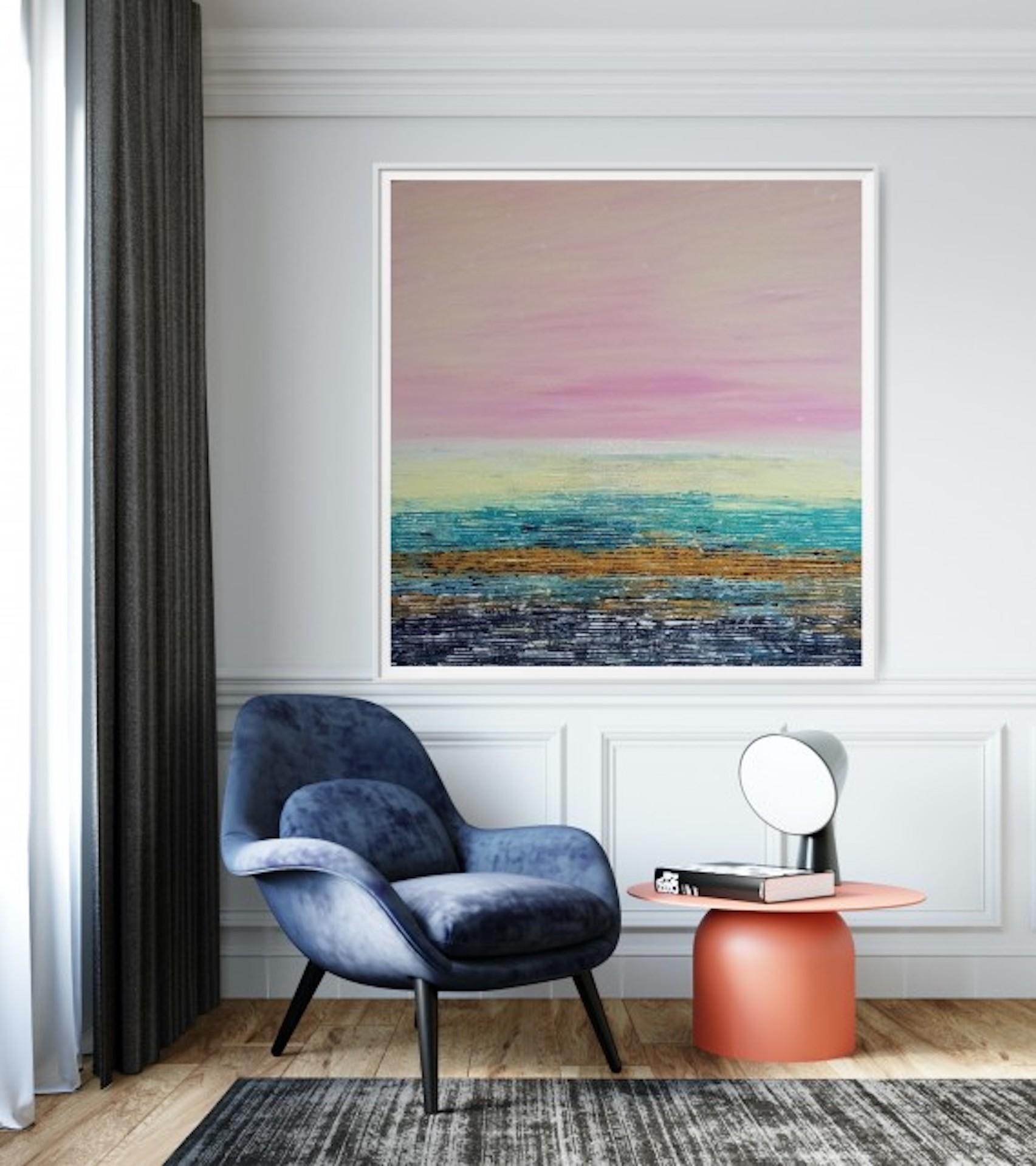 Shepherd’s Delight, Pixie Willoughby, Original Abstract Landscape Painting For Sale 1