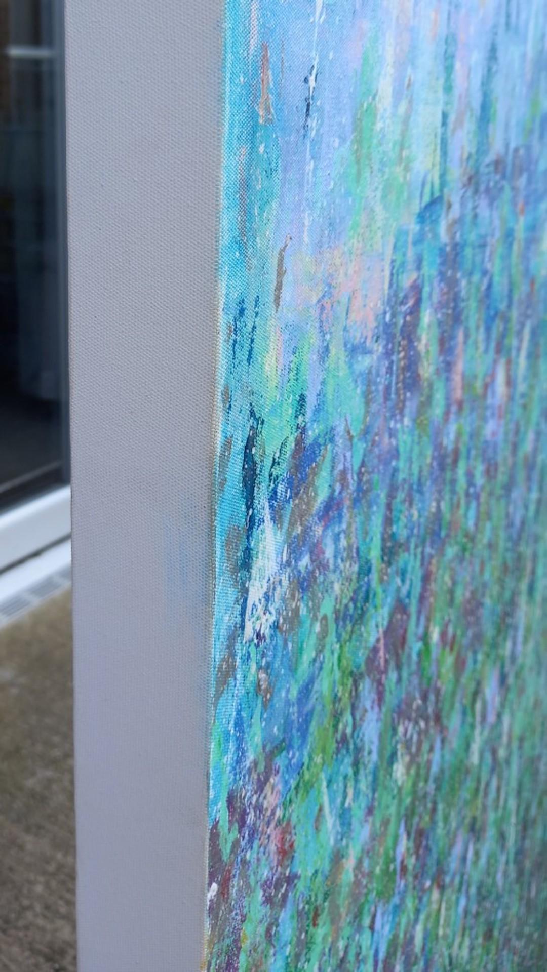Arriésgate al Cambio, Arte Contemporáneo, Arte de Estilo Expresionista Abstracto - Landscape Painting Gris de Pixie Willoughby