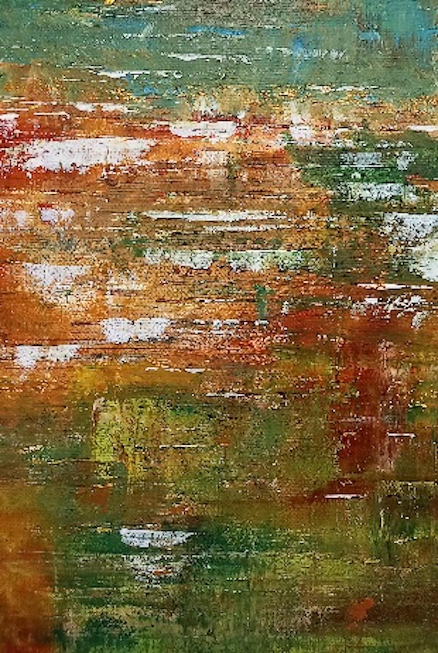 Terabithia, Abstract Seascape Painting, Gerhard Richter Style Artwork For Sale 2