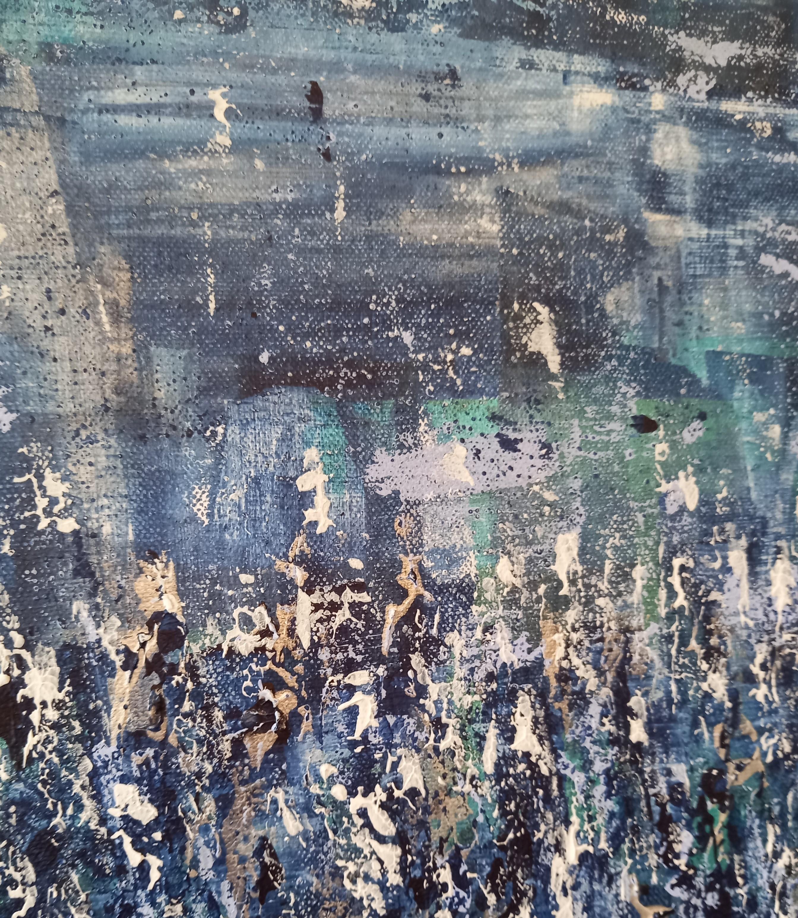 The Beckoning Silence, quadro originale, paesaggio, astratto, contemporaneo in vendita 1