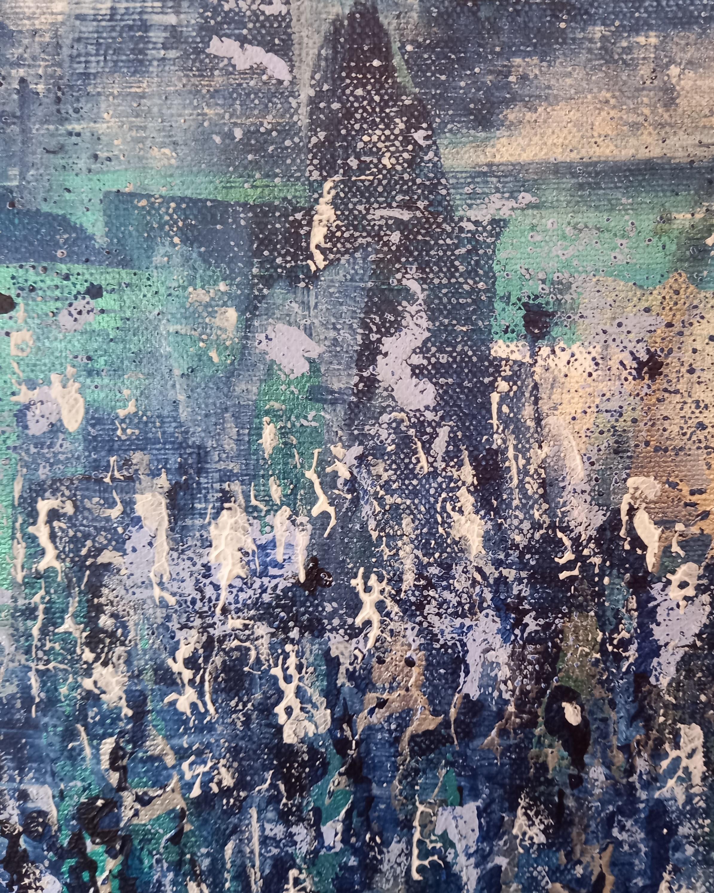The Beckoning Silence, quadro originale, paesaggio, astratto, contemporaneo in vendita 2