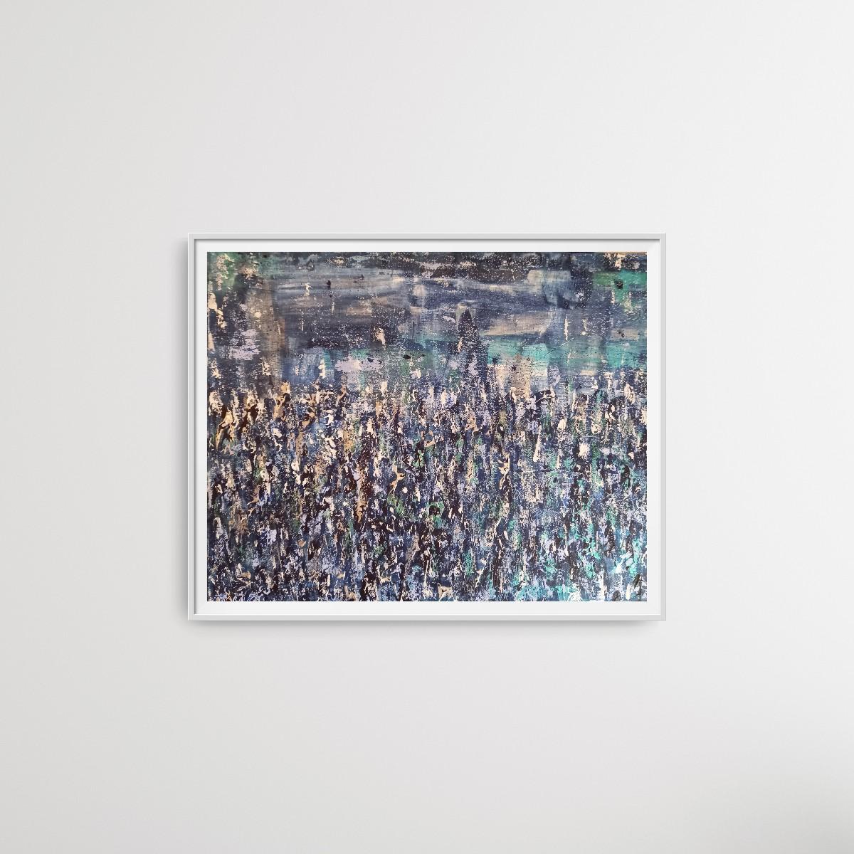The Beckoning Silence, quadro originale, paesaggio, astratto, contemporaneo in vendita 3