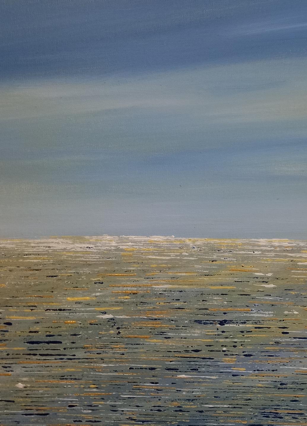 Landscape Painting di Pixie Willoughby - Vista dal sentiero costiero