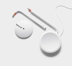 Lampada da tavolo Pixo Optical in bianco di Pablo Designs