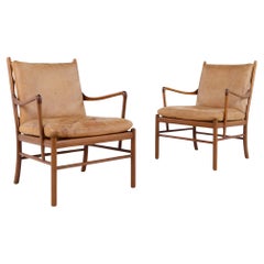 PJ 149 - Pair of 'Colonial' lounge chairs in mahogany by Ole Wanscher