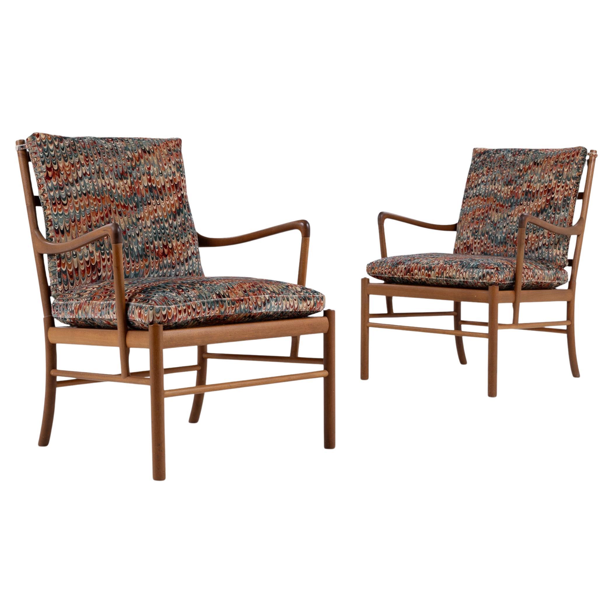 PJ 149 - Pair of 
Colonial
 chairs in Mahogany by Ole Wanscher For Sale