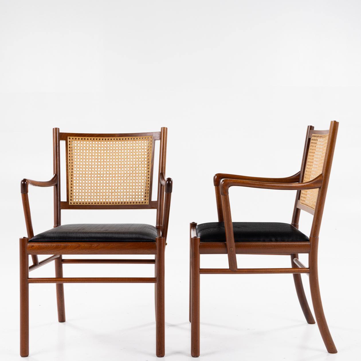 PJ 301 – Sessel aus Mahagoni von Ole Wanscher (Patiniert) im Angebot