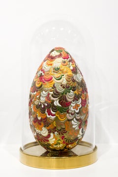 "Lenor Larson Egg", Pattern, Brand Design, Texture, Red, Gold, Abstract