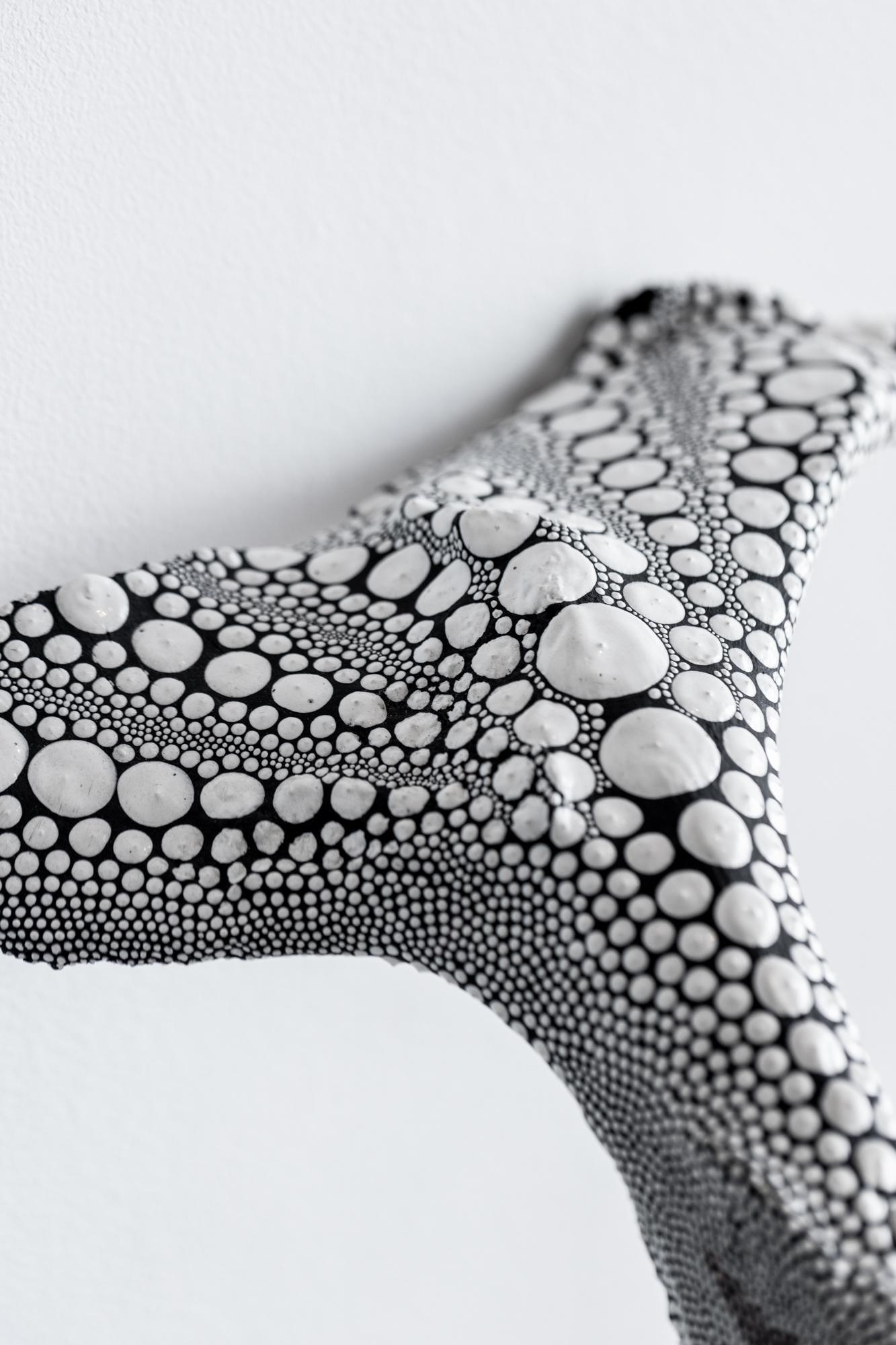 „Pelvic Pelt“ Abstrakte, dimensionale Farbe auf gefundenem Objekt (Zeitgenössisch), Sculpture, von PJ Linden