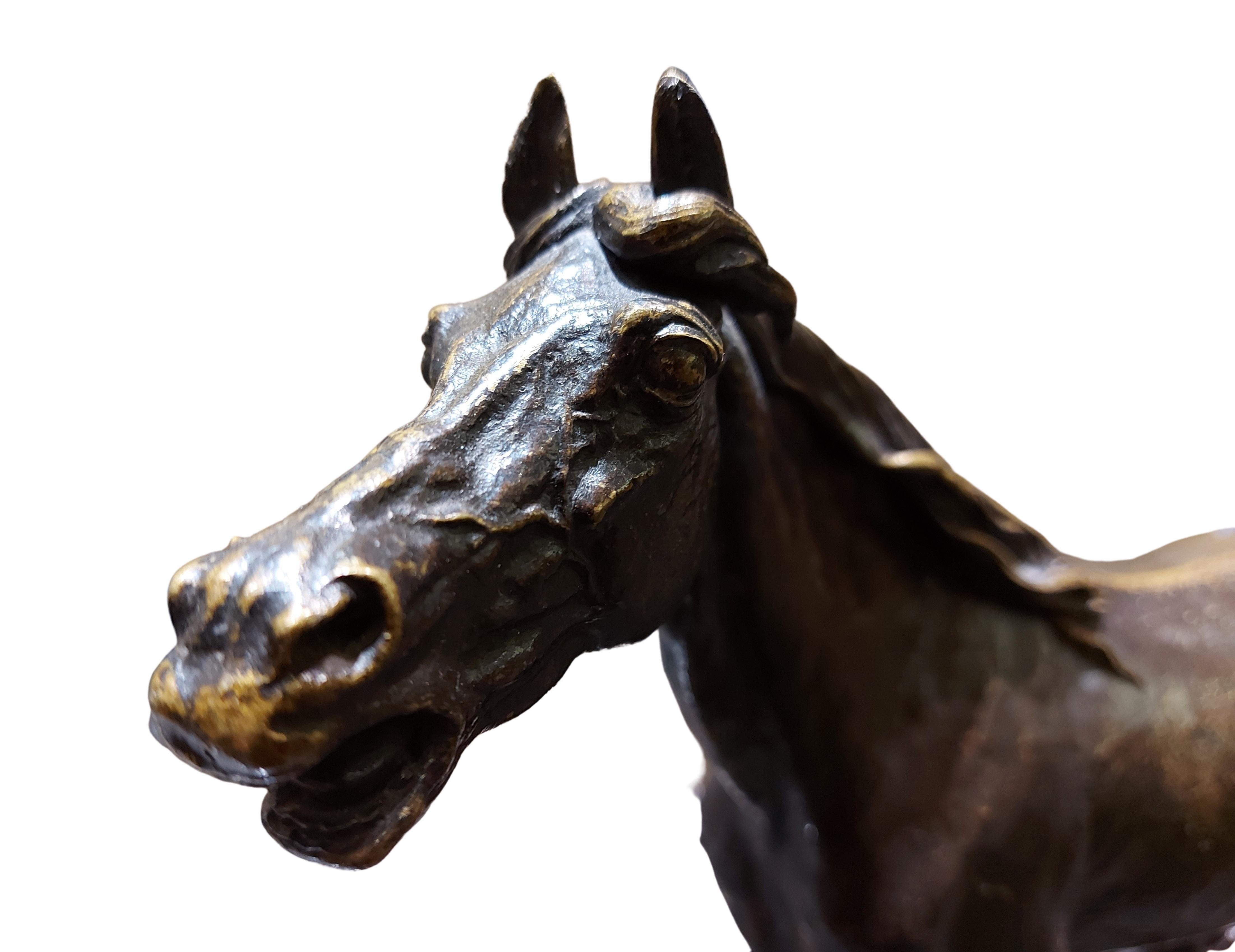 p j mene bronze horse statue