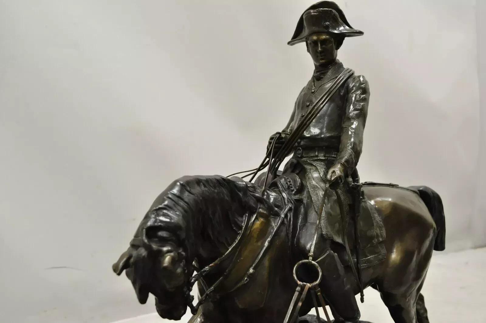 P.J. Mene The Hunt Scene Large Bronze Sculpture Pierre Jules Statue Horse Dogs Otro en venta