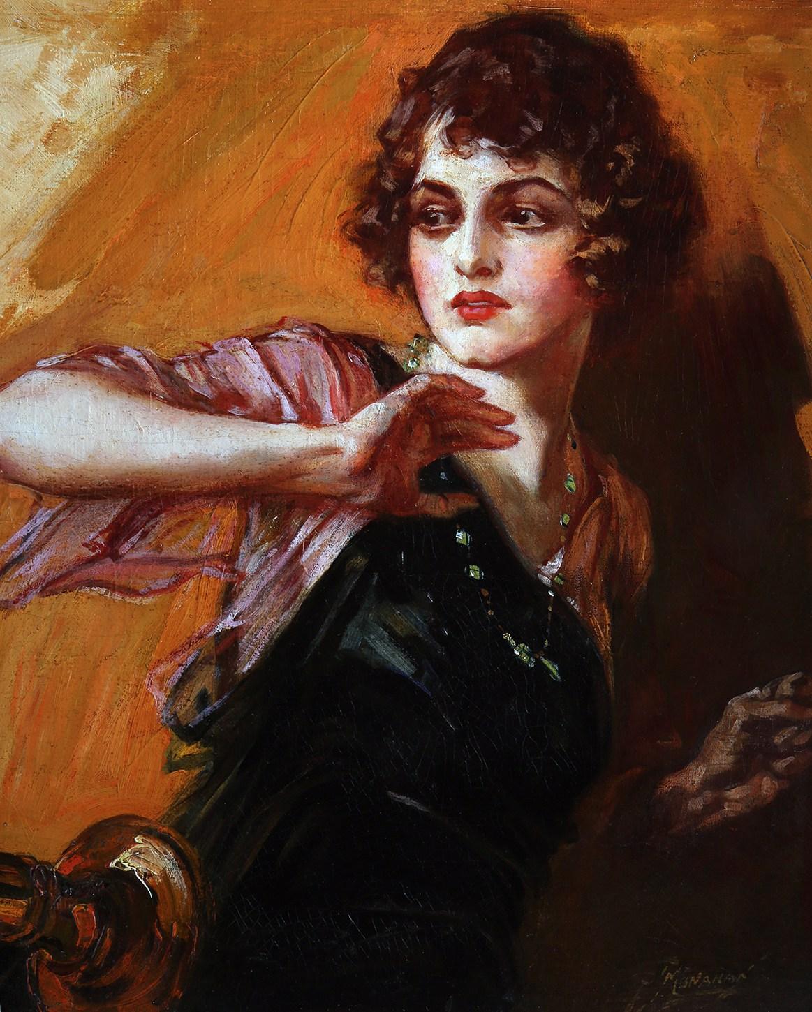 Furcht (Amerikanischer Realismus), Painting, von P.J. Monahan