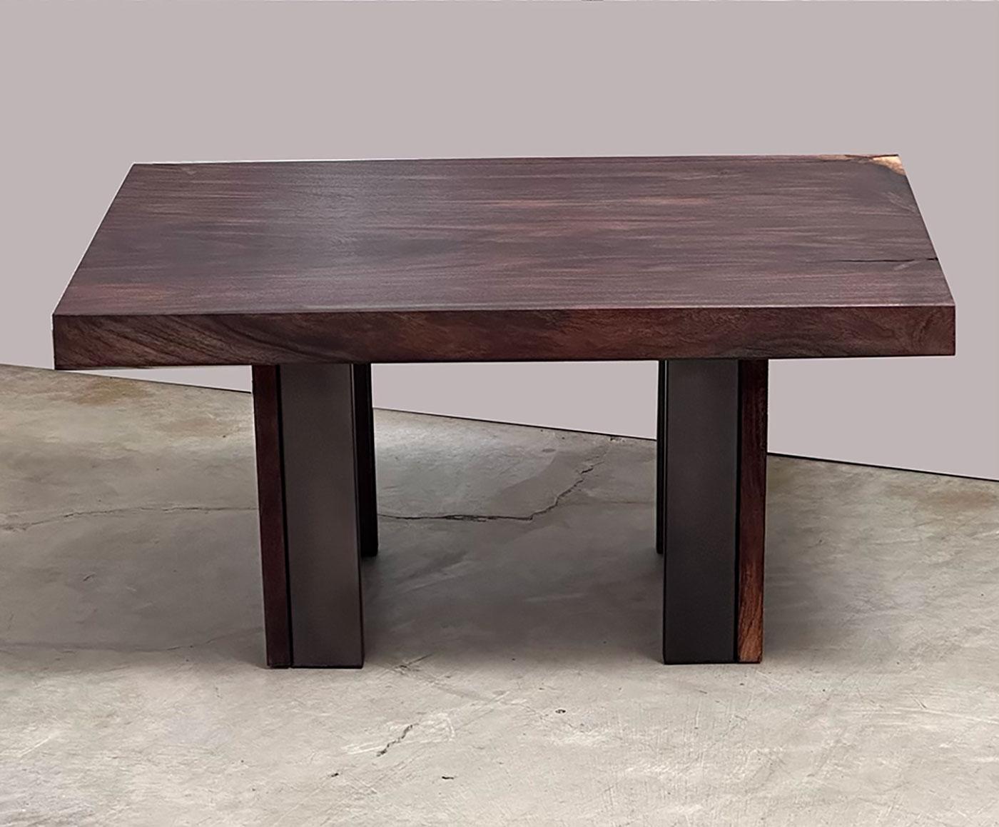 Walnut Coffee Table - Mixed Media Art by PJ Rogers