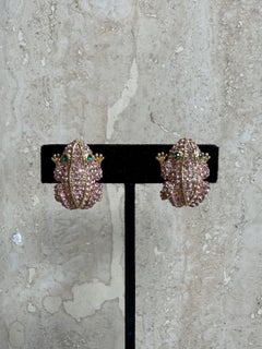 Vintage Boho PJM Frog Earrings